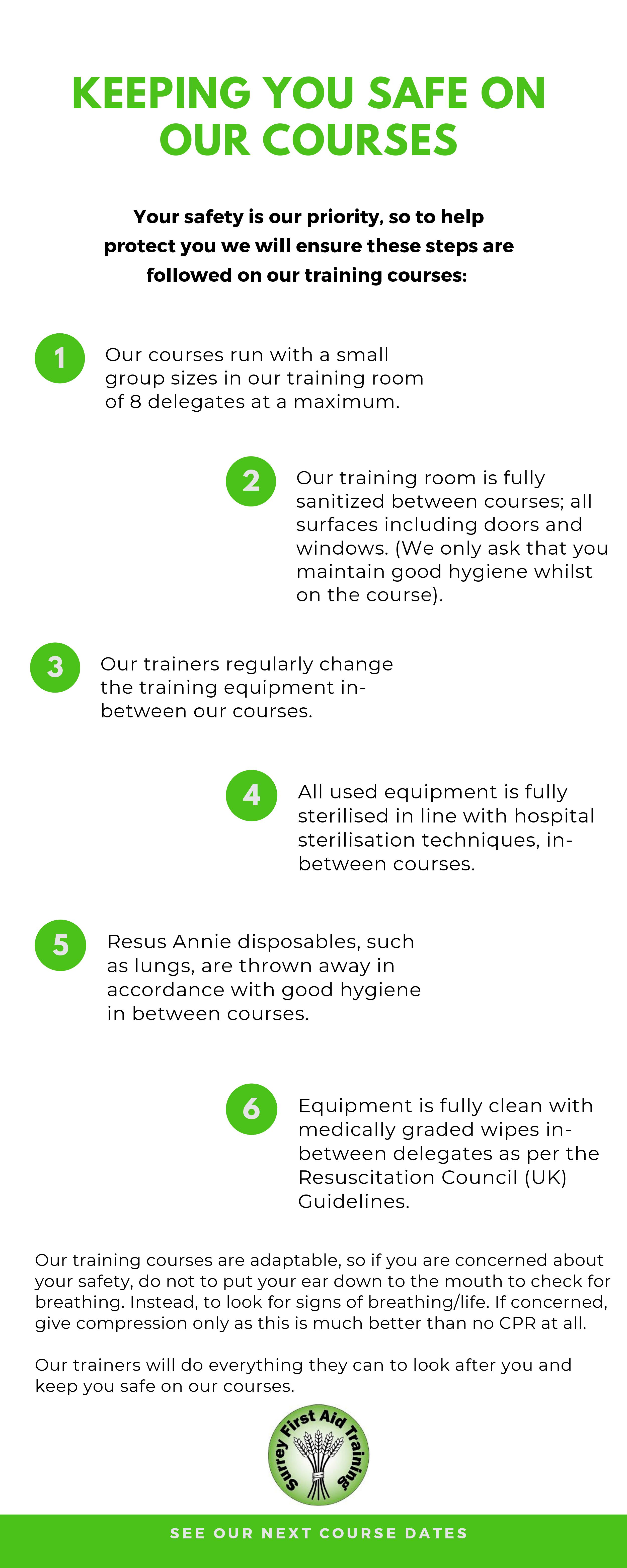 Saftey on courses